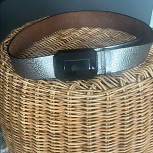 Silver and Black Women's Belt